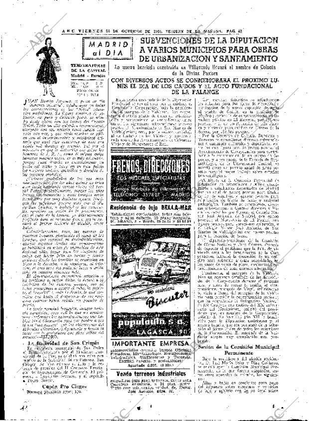 ABC MADRID 26-10-1956 página 43