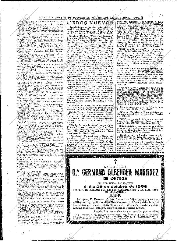 ABC MADRID 26-10-1956 página 54