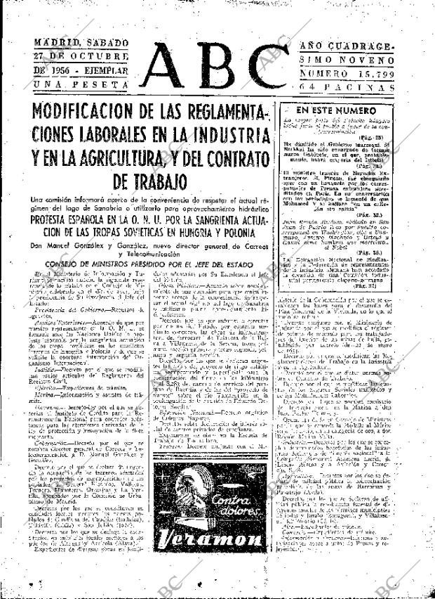 ABC MADRID 27-10-1956 página 15