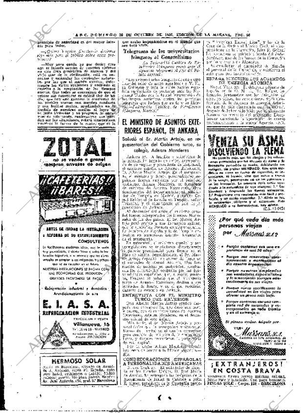 ABC MADRID 28-10-1956 página 56