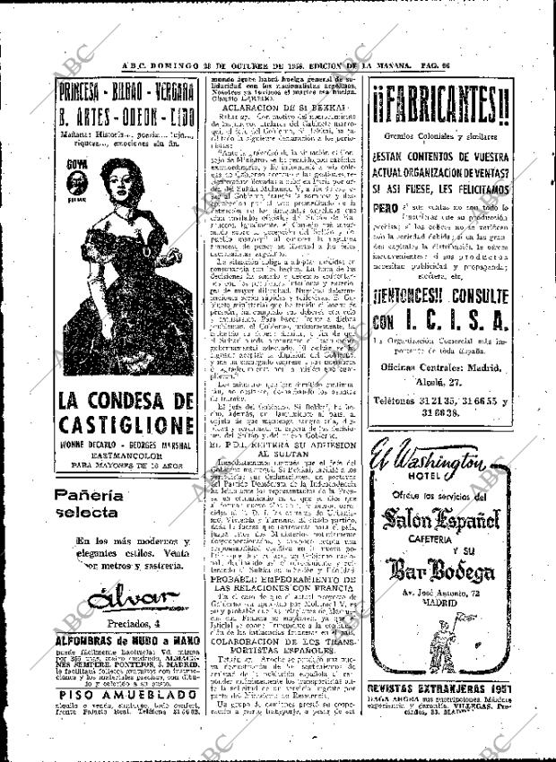 ABC MADRID 28-10-1956 página 66