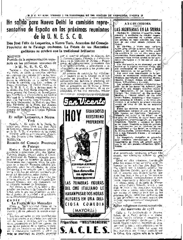 ABC SEVILLA 02-11-1956 página 19