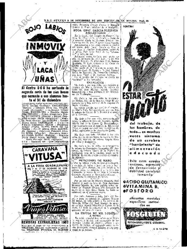 ABC MADRID 08-11-1956 página 40