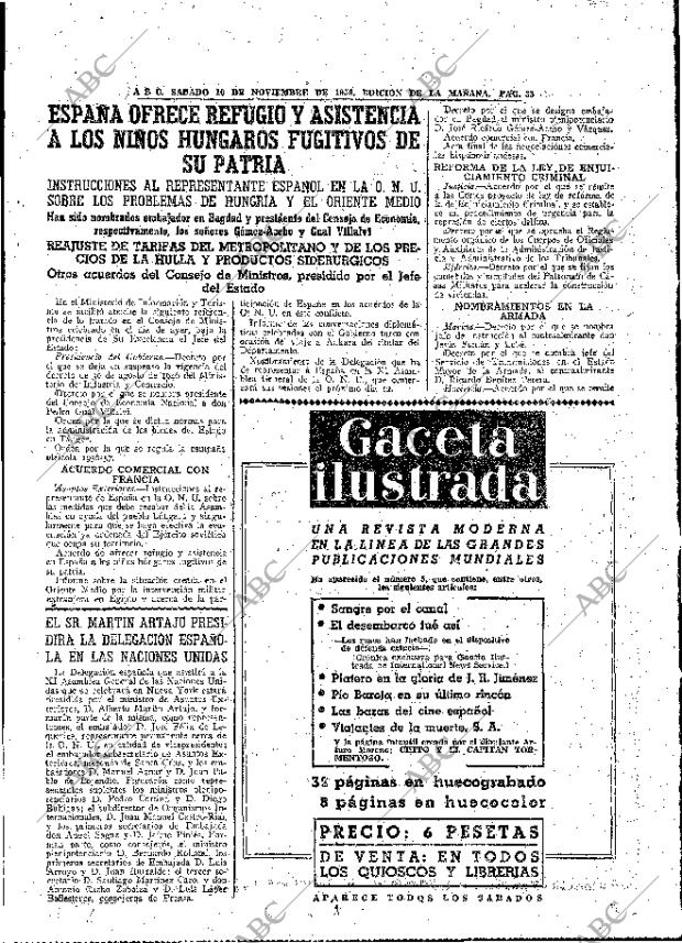 ABC MADRID 10-11-1956 página 33