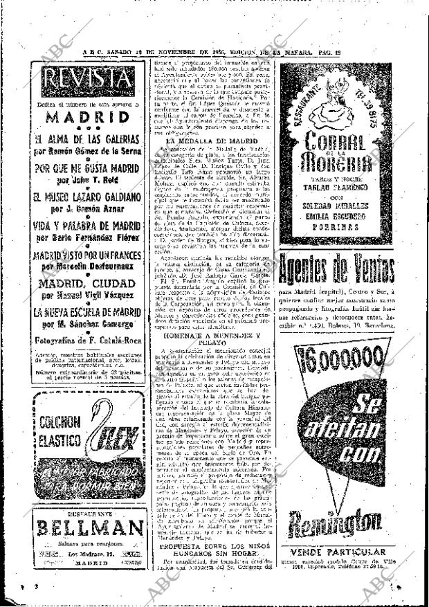 ABC MADRID 10-11-1956 página 46