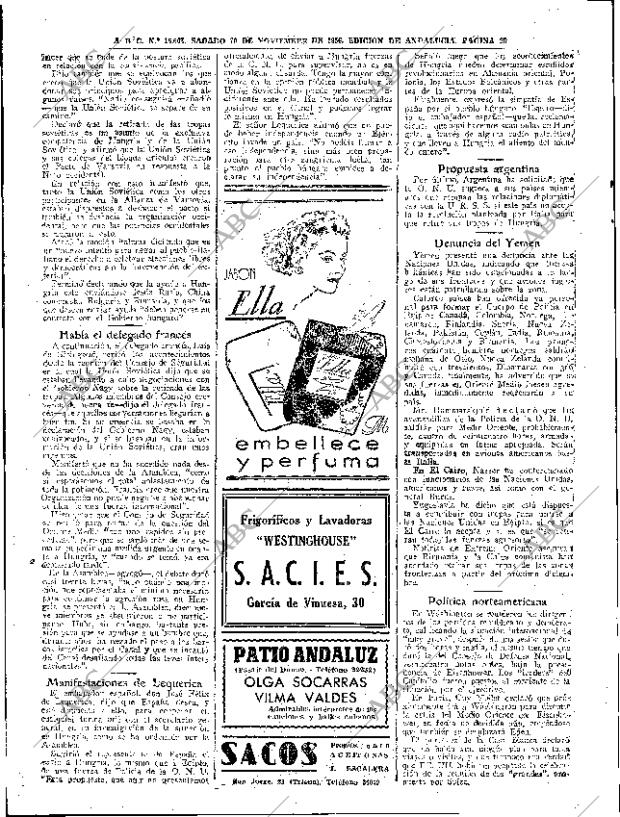 ABC SEVILLA 10-11-1956 página 20