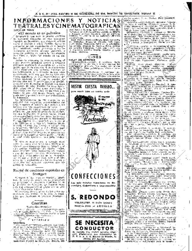 ABC SEVILLA 10-11-1956 página 31