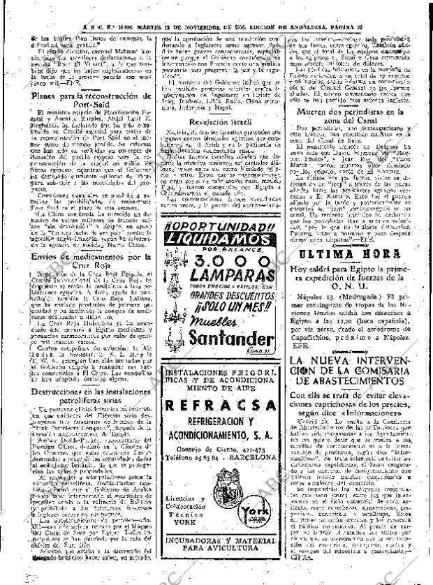 ABC SEVILLA 13-11-1956 página 23