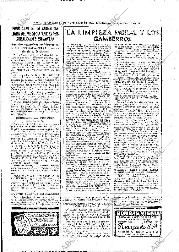 ABC MADRID 21-11-1956 página 34