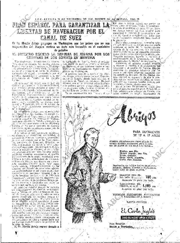 ABC MADRID 22-11-1956 página 25