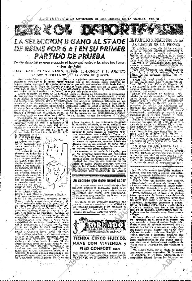 ABC MADRID 22-11-1956 página 49