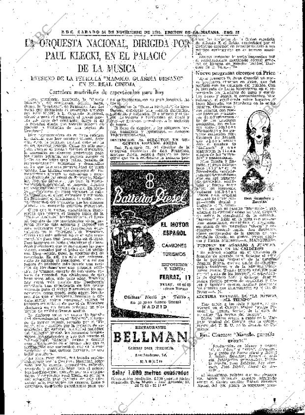 ABC MADRID 24-11-1956 página 49