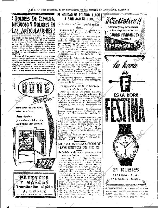 ABC SEVILLA 25-11-1956 página 46