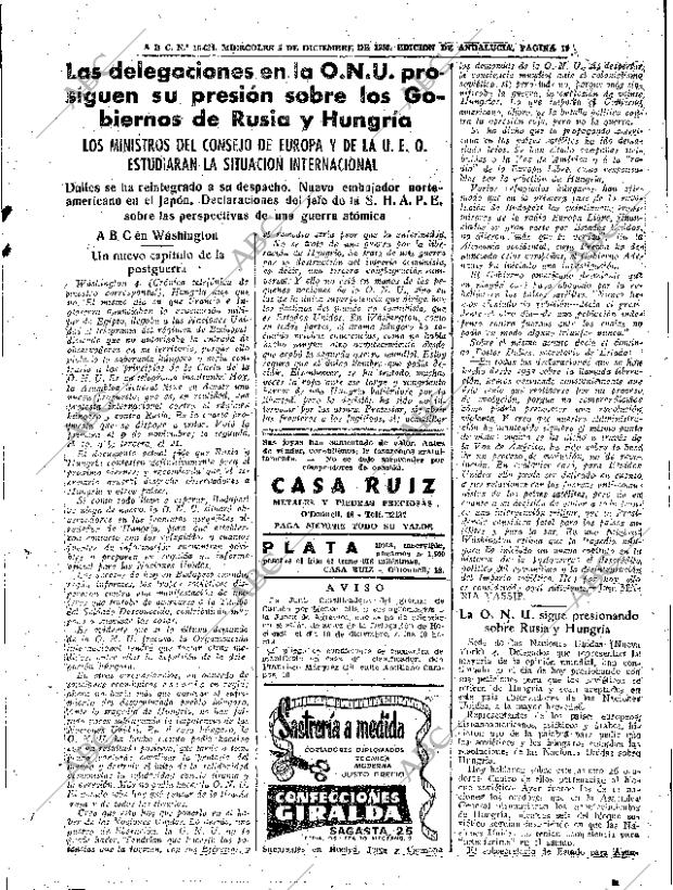 ABC SEVILLA 05-12-1956 página 19