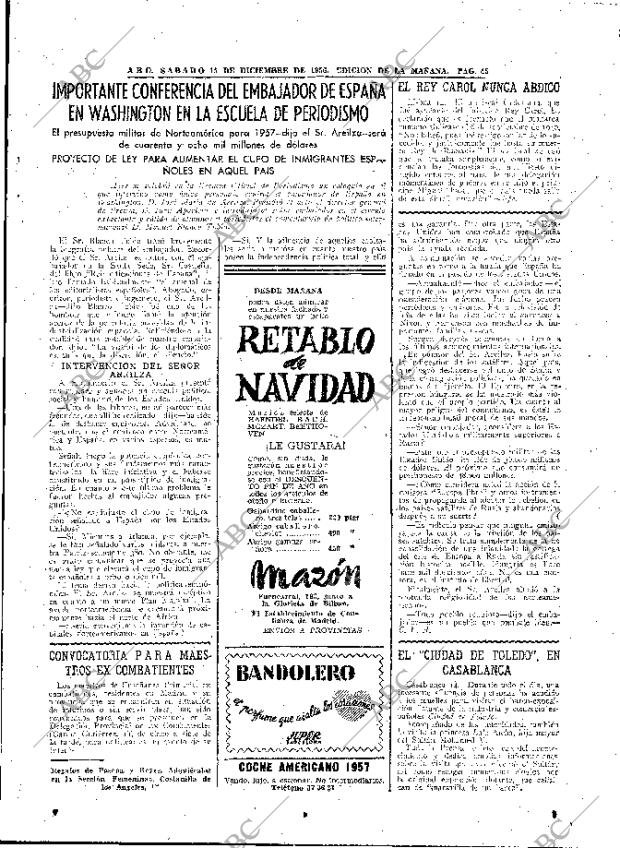 ABC MADRID 15-12-1956 página 43