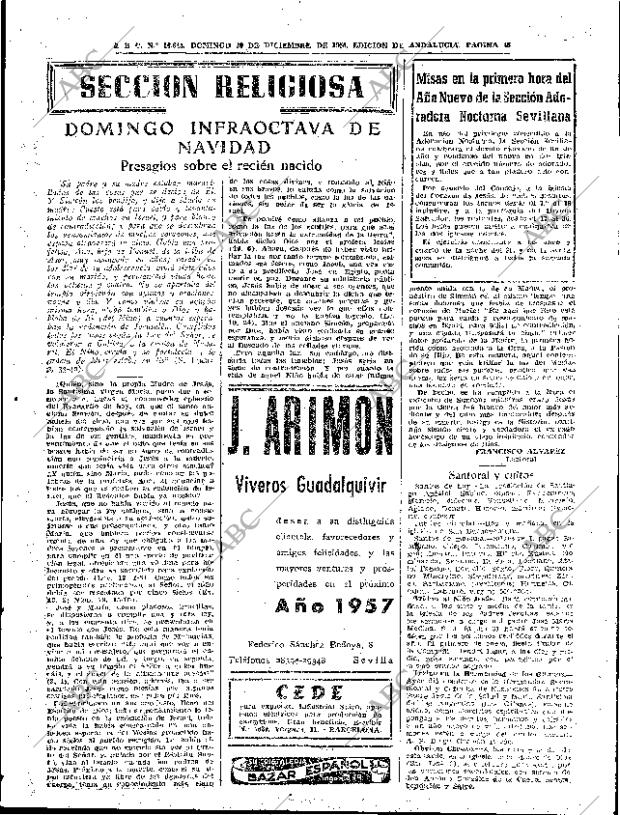 ABC SEVILLA 30-12-1956 página 161