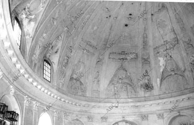 Detalles de la bóveda de la iglesia de san Hermenegildo