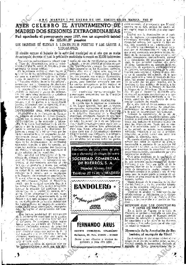 ABC MADRID 01-01-1957 página 45