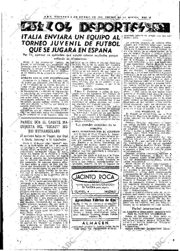 ABC MADRID 04-01-1957 página 43
