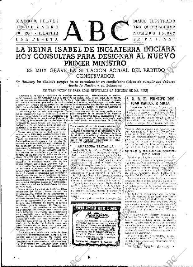 ABC MADRID 10-01-1957 página 15