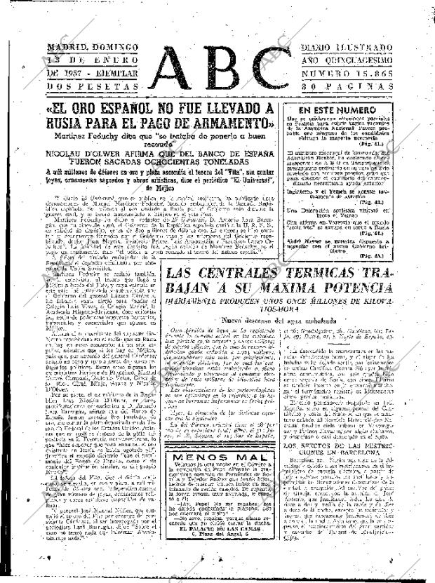 ABC MADRID 13-01-1957 página 27