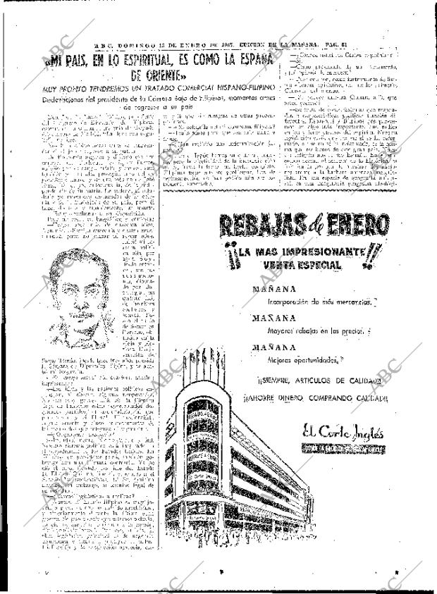 ABC MADRID 13-01-1957 página 39