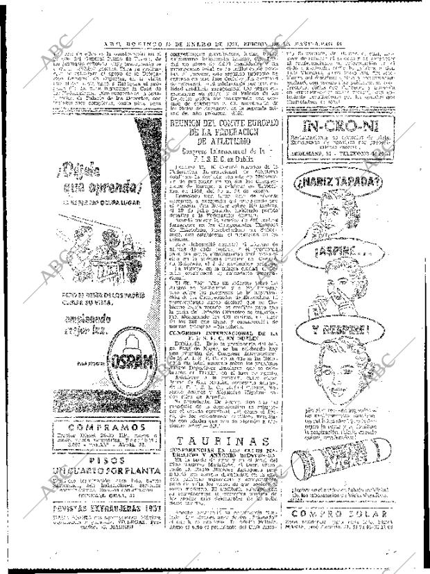 ABC MADRID 13-01-1957 página 54
