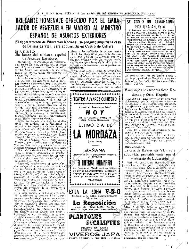 ABC SEVILLA 17-01-1957 página 13