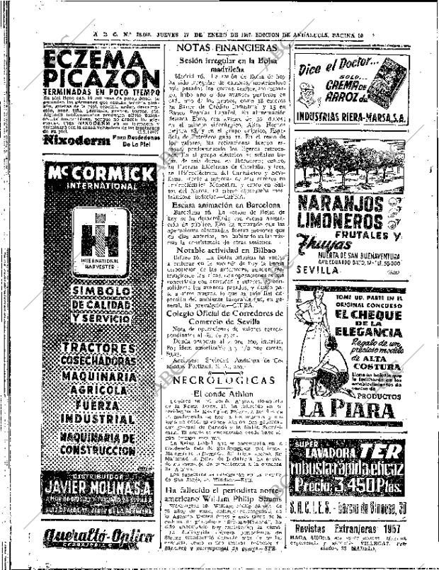 ABC SEVILLA 17-01-1957 página 20