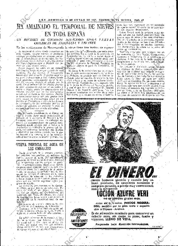 ABC MADRID 20-01-1957 página 47