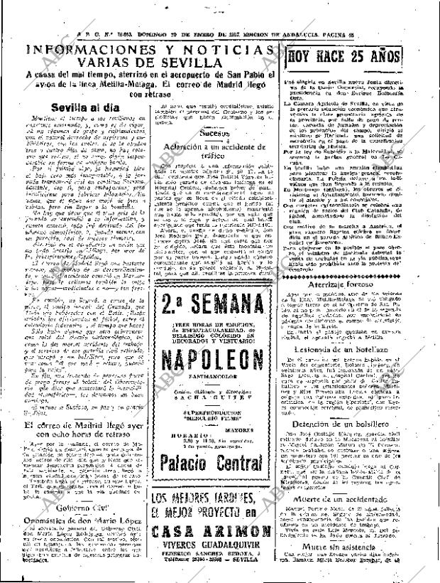 ABC SEVILLA 20-01-1957 página 45