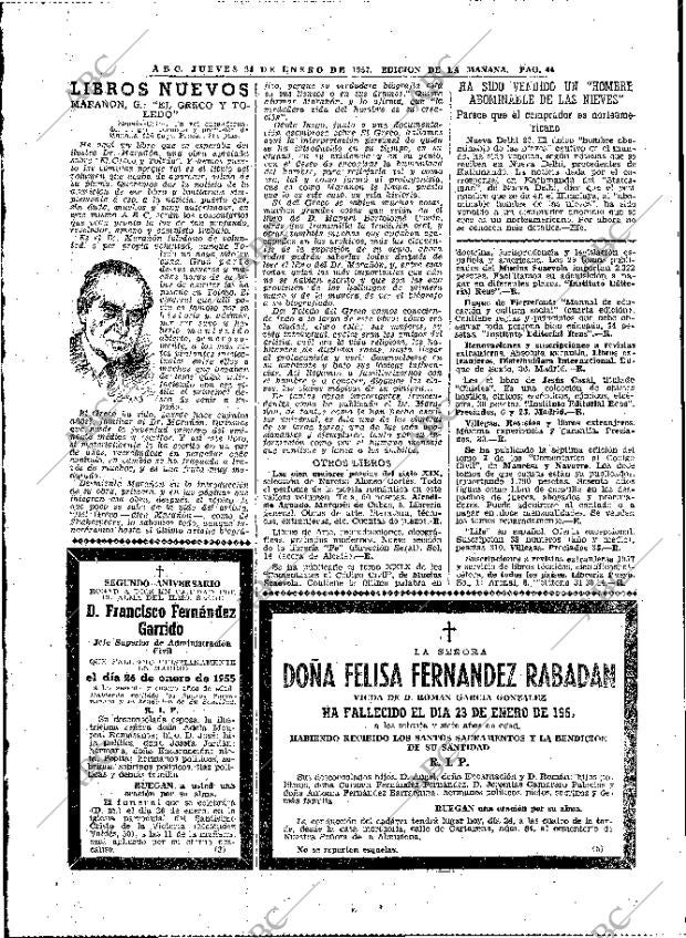 ABC MADRID 24-01-1957 página 44