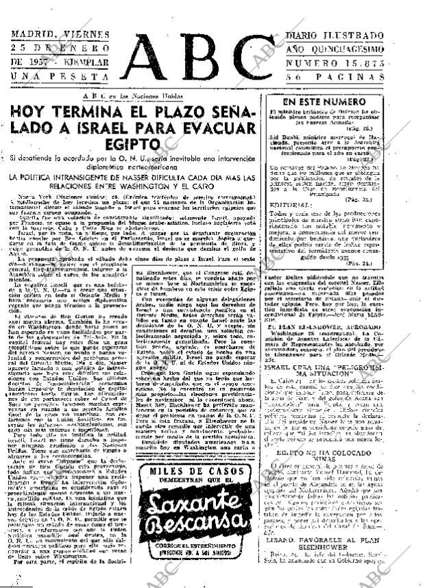 ABC MADRID 25-01-1957 página 23