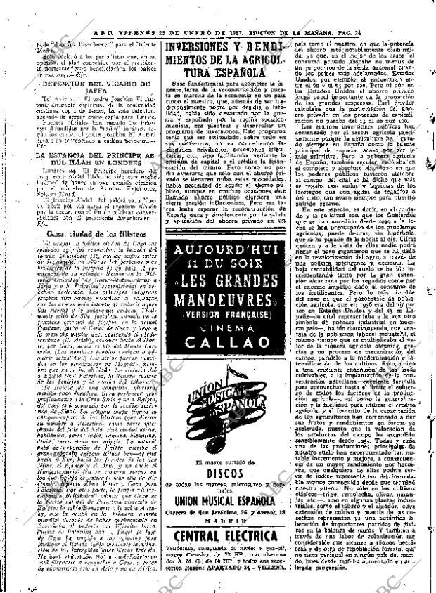 ABC MADRID 25-01-1957 página 24