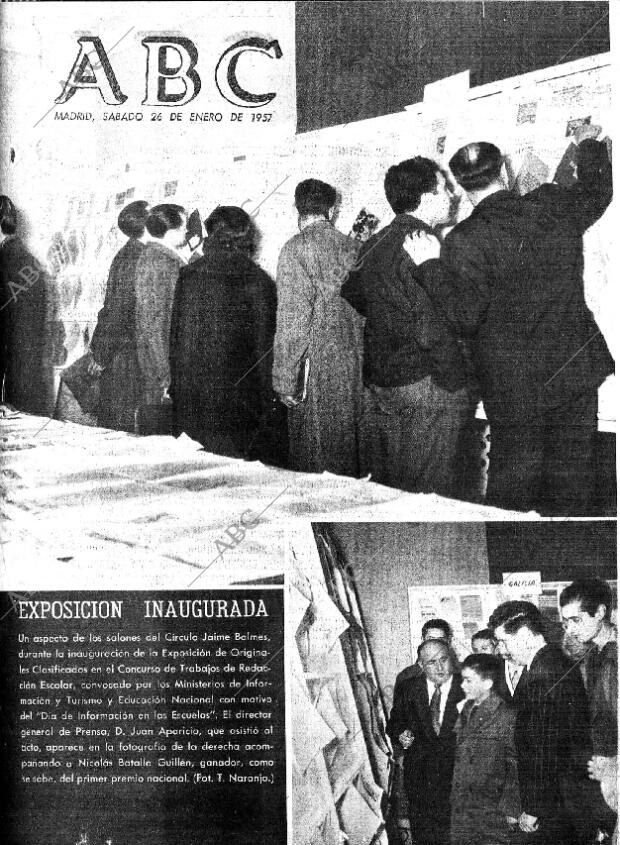 ABC MADRID 26-01-1957 página 1