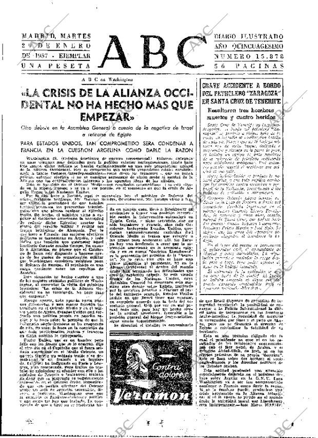 ABC MADRID 29-01-1957 página 15