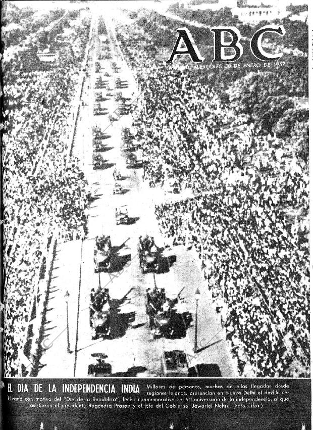 ABC MADRID 30-01-1957 página 1