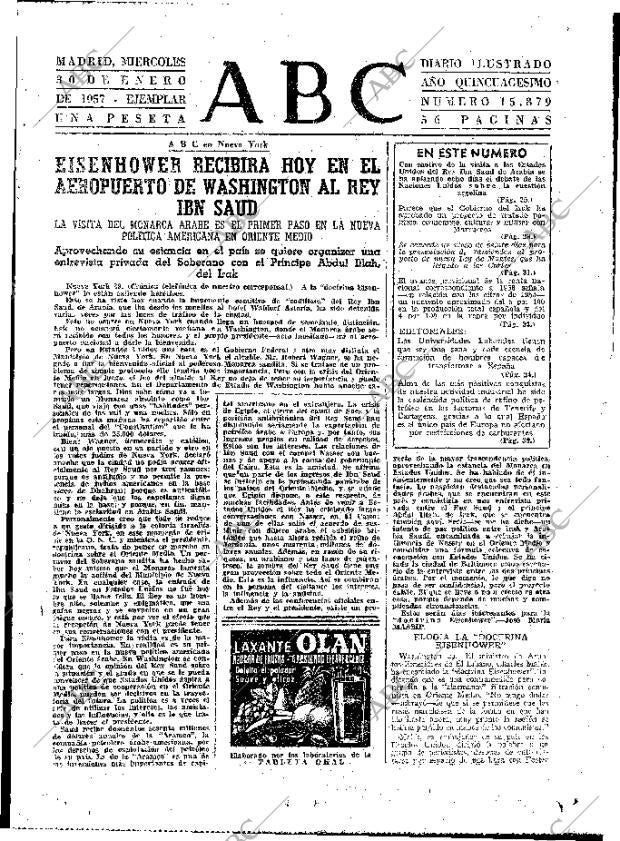 ABC MADRID 30-01-1957 página 23