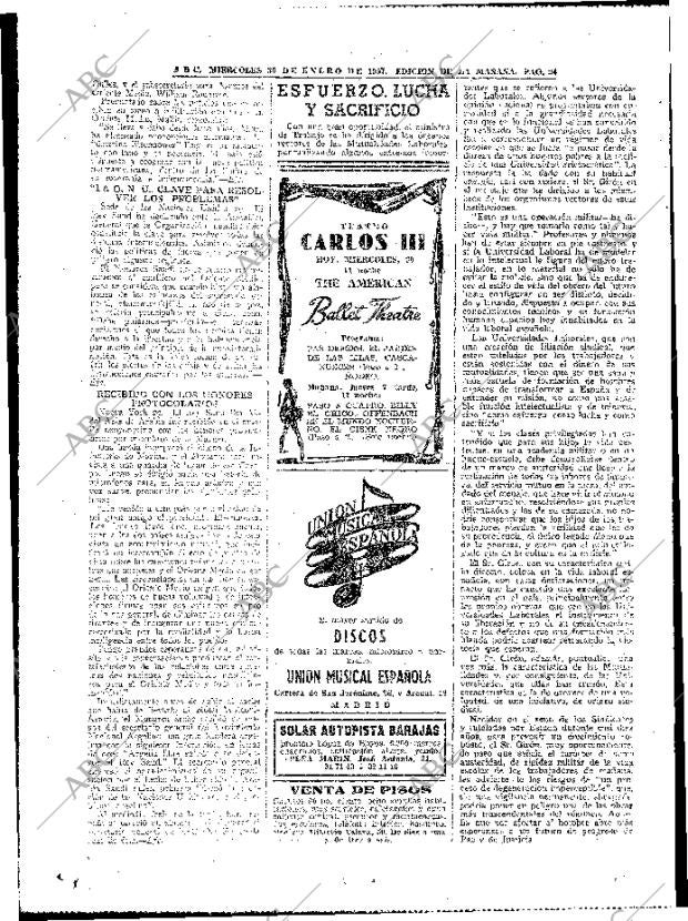 ABC MADRID 30-01-1957 página 24