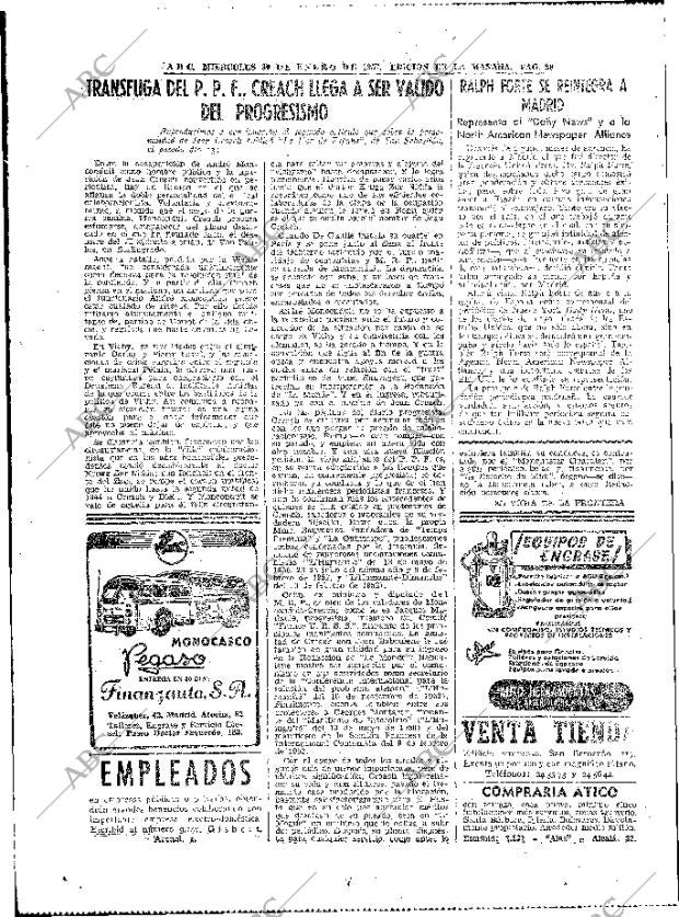 ABC MADRID 30-01-1957 página 28