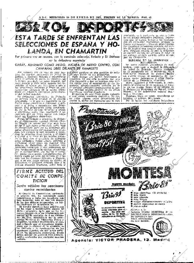 ABC MADRID 30-01-1957 página 43