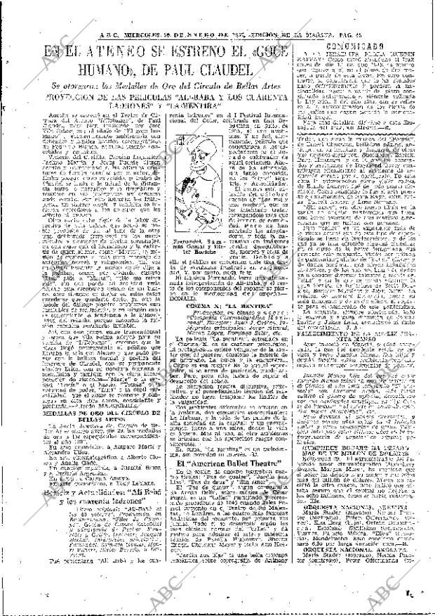 ABC MADRID 30-01-1957 página 45