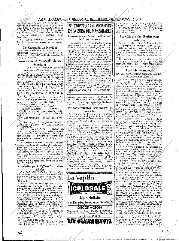 ABC MADRID 31-01-1957 página 25