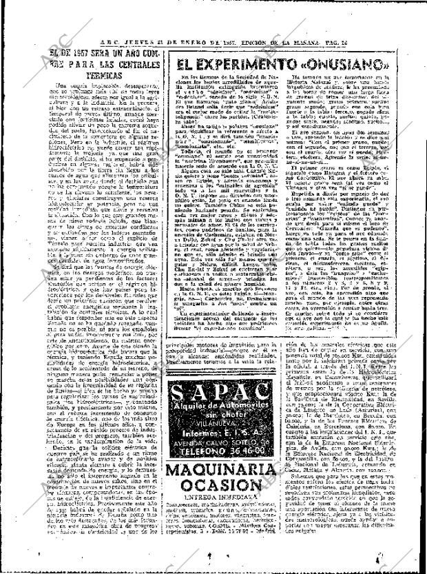 ABC MADRID 31-01-1957 página 8