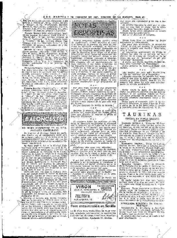 ABC MADRID 05-02-1957 página 40