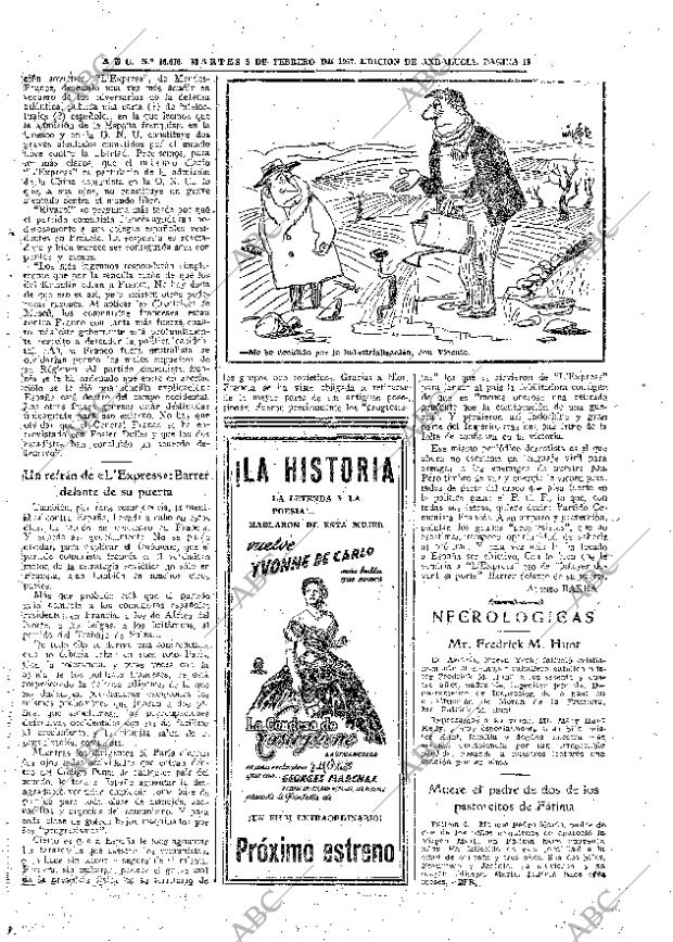 ABC SEVILLA 05-02-1957 página 19