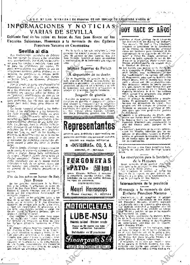 ABC SEVILLA 05-02-1957 página 23