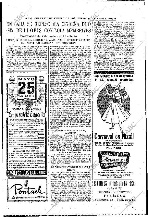 ABC MADRID 07-02-1957 página 38