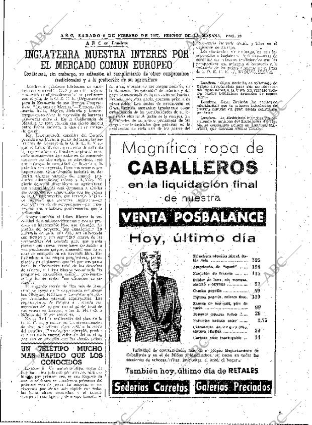 ABC MADRID 09-02-1957 página 13