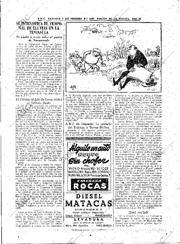 ABC MADRID 09-02-1957 página 21